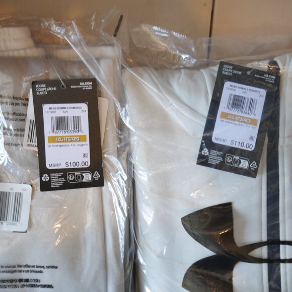 Under Armour Unstoppable Fleece Sweatsuit Mens Size 4XL Tracksuit Matching Set - Picture 3 of 8